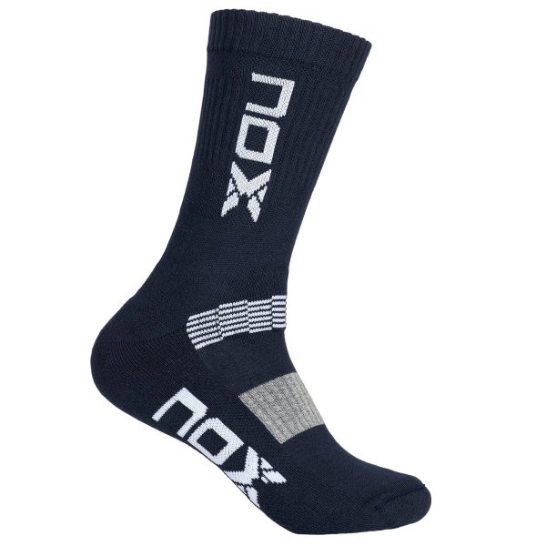 NOX - Pack of CREW performance socks navy blue/white